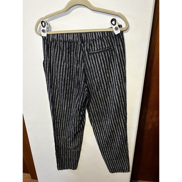 Glassons Striped Capri Pants Women’s Size 10 Linen Blend Pockets - Picture 4 of 5